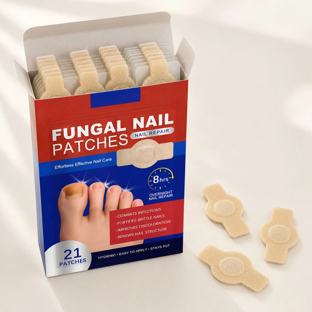 NAILVÉ® – Parches Antihongos para Uñas de los Pies