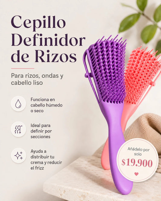 Cepillo Para Rizos y Lisos