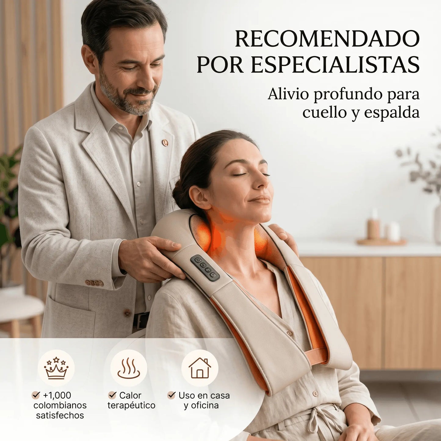 Masajeador Cervical RelaxZone — Alivio en 15 Minutos