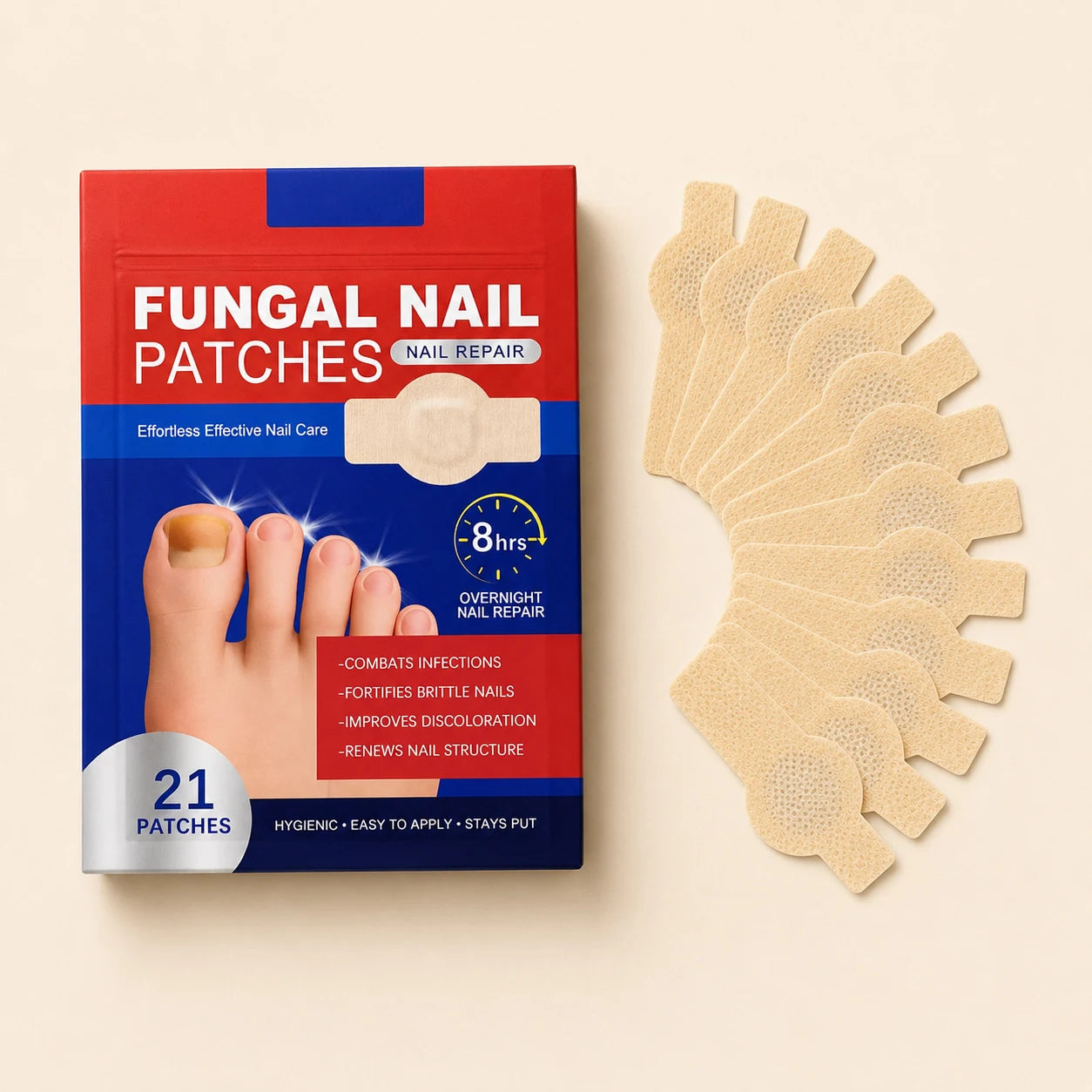 NAILVÉ® – Parches Antihongos para Uñas de los Pies